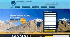 Desktop Screenshot of connectingindiatours.com